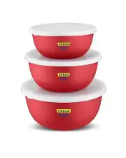 Microwave safe Bowl Bowl Sets Serving Bowl With Lid Microwave Oven Bowl- 3 Set