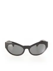 Black Oval Tinted Sunglasses