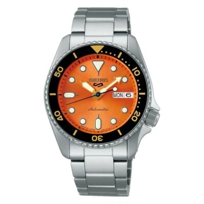SEIKO Men's Watch 5 Sports SBSA231 Orange Dial Automatic Mechanical Diver