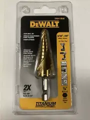 Dewalt 3/16 - 7/8 - 1/4 Step Drill Bit Titanium Impact Ready DWA1786IR New