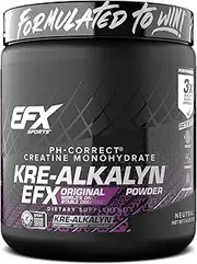 EFX Sports Kre-Alkalyn | PH Correct Creatine Monohydrate | Patented Formula, Gain Strength, Build Muscle & Enhance Performance | Neutral - 210 Grams / 140 Servings