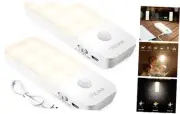 Motion Sensor Night Lights Rechargeable Night Light,Dusk to Down 2 Pack