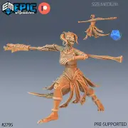 Lizard Folk Brood Guard B | Epic Miniatures | RPG Wargaming 3D Printed Miniature