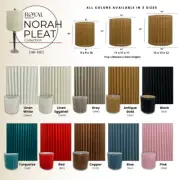 Royal Designs, Inc. Norah Pleat Collection, Knife Pleated Drum Shade