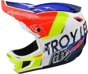 Troy Lee Designs D4 Composite Full-Face MTB Helmet MIPS Qualifier (White/Blue)
