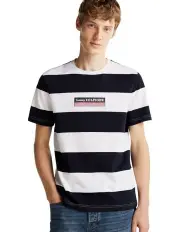 [Tommy Hilfiger] Box Stripe Tee in White