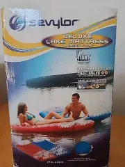 NIB Rare Coleman SEVYLOR Deluxe Lake Mattress Air Tight Raft Float Boat