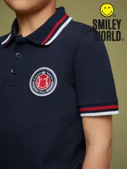 Reiss Navy 9-13 yrs SmileyWorld | Reiss Piqué Polo Shirt (F81760) | $60