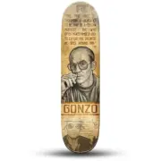 Hunter S Thompson Pen Drawn Skateboard Art Deck - Limited edition