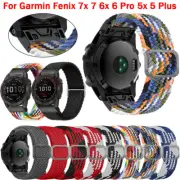 Loop Nylon Watch Band Fr Garmin 6 6X Pro 5X 5 3HR 7X 7 Forerunner MK2 Strap Belt