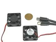 2 pieces USB C plug 5v 3010 3cm Cooling Fan small micro 30mm Gdstime type c C19
