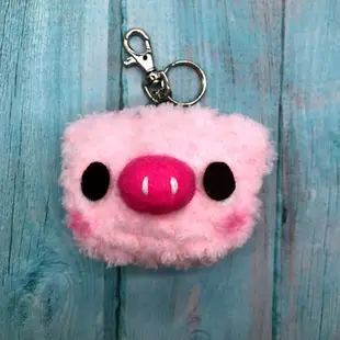 小豬-胖嘟嘟毛線編織動物鑰匙圈吊飾
