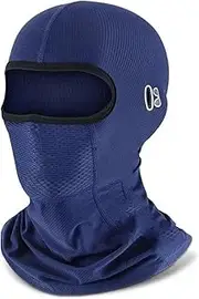 [Generic] Motorcycle Face Scarf Neck Warmer Motorcycle Keep Mask Summer Cycling Cap Full Face Cover Breathable Sport Bike Motorcycle Bicycle Helmet Liner Caps(Blue)