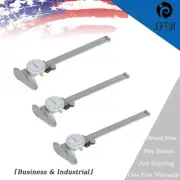 3PCS New 6 Inch Dial Caliper Stainless Steel Shockproof Gauge 0.001" Of One Inch