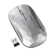 Buffalo BUFFALO Thin 3-Button Wireless BlueLED Mouse Geometry Silver
