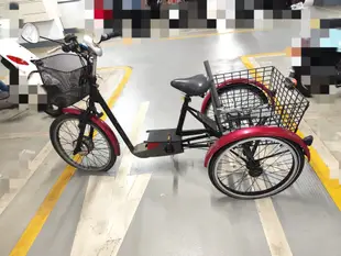 二手電動三輪腳踏車 2手電動3輪自行車 KUKUMA pT200 電動車 腳踏車 二手車 後方有大置物籃