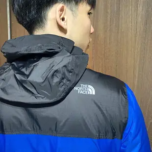 美國百分百【全新真品】The North Face 連帽外套 TNF 北臉 夾克 防風防水 戶外登山 黑/深藍 BB44