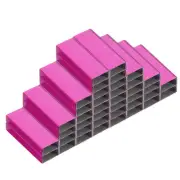 Staples for Stapler, 8 Pack #10 Mini 3/16 Inch Length Staples, Rose Red