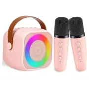 Karaoke Machine Microphone for Kids, 8-12 Years Old Girl Gift Toys pink
