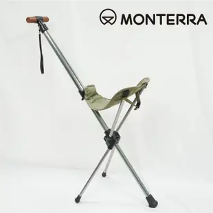 【Monterra】 輕量鞍型折疊騎馬椅Saddle I-3 橄欖綠 / (摺疊、折疊、露營桌椅@LOWDEN)