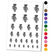 Mistletoe Merry Christmas Xmas Temporary Tattoo Set