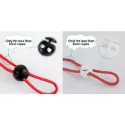 Plastic Cord Locks Stoppers Clip Ends Spring Toggle Fastener Slider Organizer