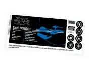 Custom stickers for Star Wars Set 75091 Flash Speeder with Bonus!