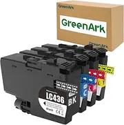 GreenArk Compatible Ink Cartridges Replacement for Brother LC436 Ink Cartridges High Yield Work for Brother MFC-J4340DW J4440DW J4540DW J5855DW J5955DW J6555DW J6955DW J6957DW Printers(Bk/C/M/Y)-4Pack