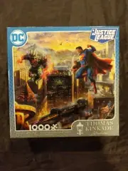 Thomas Kinkade DC Justice League Superman 1000pc Jigsaw Puzzle. Brand New.