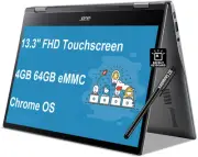 Chromebook Spin 513 2-in-1 Laptop (13.3" FHD Touchscreen, 8-Core Qualcomm CPU...