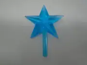 Light Blue Star Tree Topper for Ceramic Christmas Tree