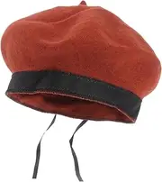 [BESTYASH] 1pc Boys and Girls Lamb Wool Beret Hat Soft Warm and Stylish Accessory for Boy Girl Comfortable and Breathable Design for Wear Orange