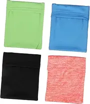 GARVALON 4pcs Arm Phone Holder Comfortable Material Mobile Phone Support for Running Hiking Cycling Wristband Running Phone Arm Band Wristband