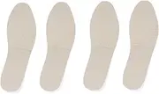Healeved 2 Pairs Height Increase Insoles Men Comfortable Heel Pads for Taller Shoes Cow Leather Shoe Inserts Size 43/44
