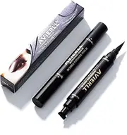 Winged Eyeliner Stamp, Long Lasting Quick Flick Wingliner, Lasting Smudgeproof Natural Cat Eye Vamp Liquid Eye Liner Black(Small Triangle)