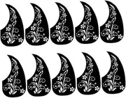 NULYLU 10pcs Guitar Pickguard Plate Replacement for Acoustic Classical Guitars Scratch Resistant Protective Accessory Easy to Clean for All Musicians