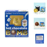 The Original Hot Chocolate Ball with Mini Marshmallows Inside, Melting Belgia...