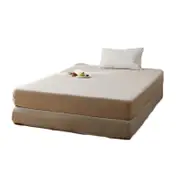 Catzon Cotton Sheets Mattress Dustproof Protective Cover Fabric Bedding-MBeige