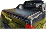 STIDPFZX Hard Aluminum Retractable Pickup Tonneau Bed Cover Manual Roller Lid Compatible for HILUX 4Doors 2015-2021