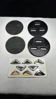 NEW Burton Snowboard Binding 3D 3-D Baseplate Discs Pair Black, Made in Italy