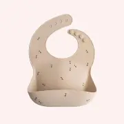 Mushie Silicone Bib - Rainbow by Mushie | the memo