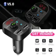 Bluetooth Wireless FM Transmitter 5.0 Radio Car Kit Dual USB Charger MP3 Player¸