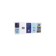 HP 81 Light Cyan Dye 680ml Ink Cartridge (C4934A)