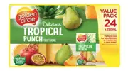 Golden Circle Tropical Punch Fruit Drink Box Poppers Multipack Flavours 24 x 250ML