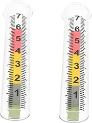 BESPORTBLE Garden Rain Gauge Test Tube 2pcs Replacement Outdoor Use Precise Scale Easy to Read Water Resistant Weatherproof