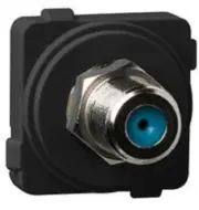 2x Legrand EXCEL LIFE TV SOCKET/MECHANISM, F-Type Foxtel Approved 3GHz Black