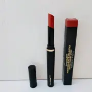 MAC Powder Kiss Velvet Blur Slim Stick Lipstick, #Devoted To Chili, 2g, BNIB