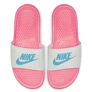 NIKE BENASSI JDI 女鞋 拖鞋 休閒 粉 白【運動世界】343881-616