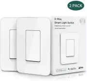 3 way Smart Light Switch works with Alexa Google No Hub Needs ETL listed 2pack