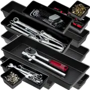Tool Box Organizer Tray Divider Set, Extra Large Toolbox Trays, Tool Box Orga...